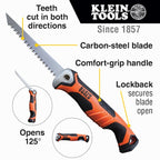 Klein Tools Folding Jab Saw 5.2-in Coarse Cut Drywall Saw 31737