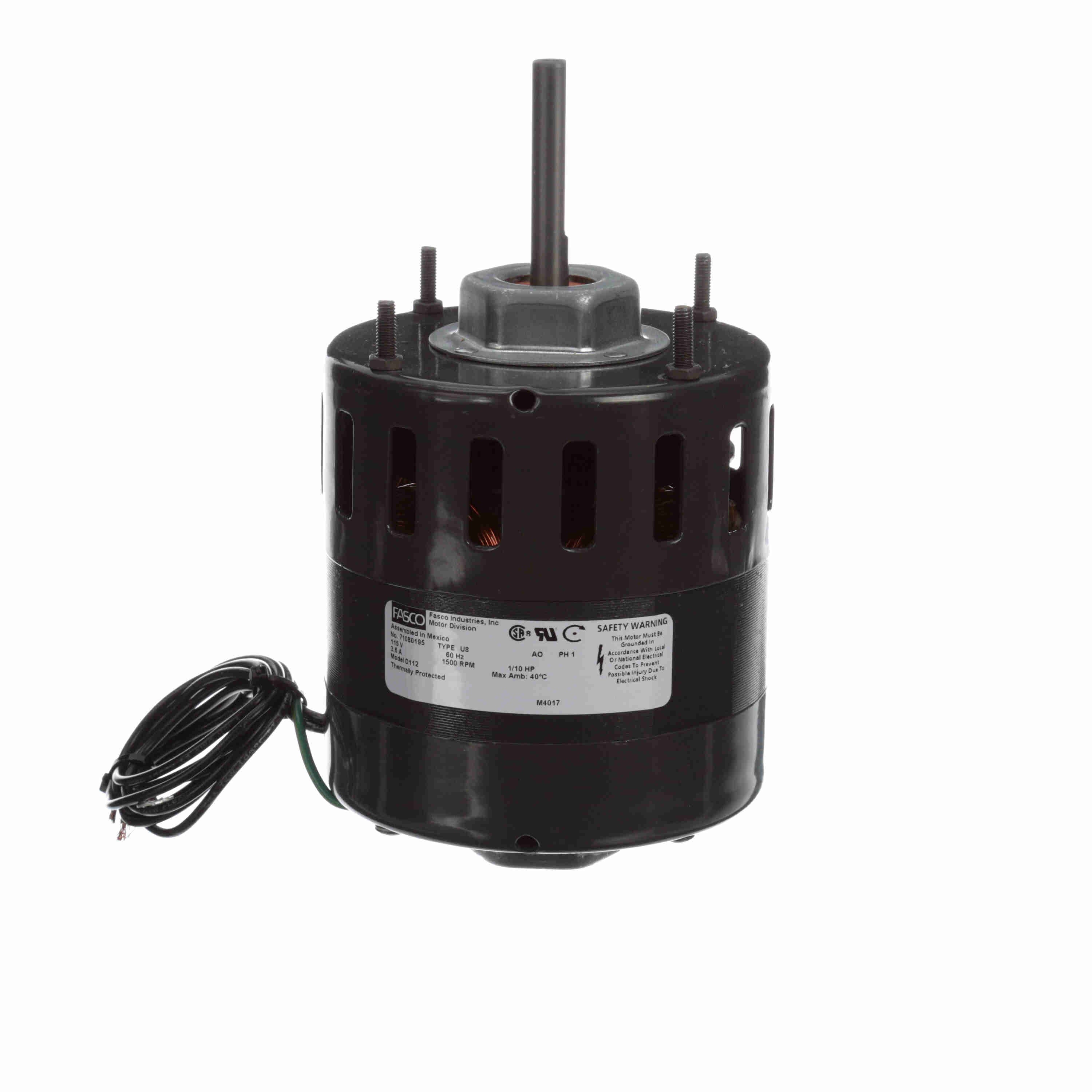 Fasco D174, moteur à pôles chiffrés de 4,4 pouces