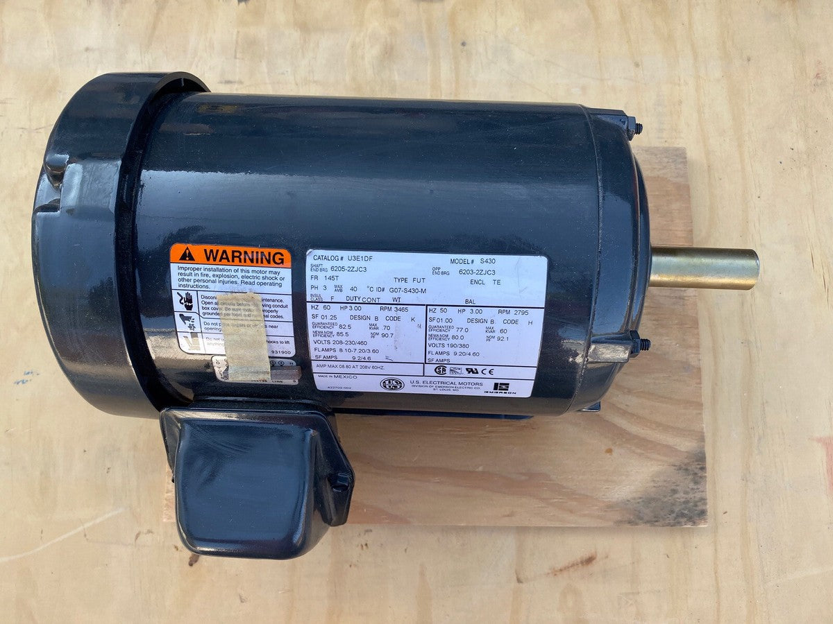 US Motors U3E1GF - 3 CV - TEFC - 3490 tr/min