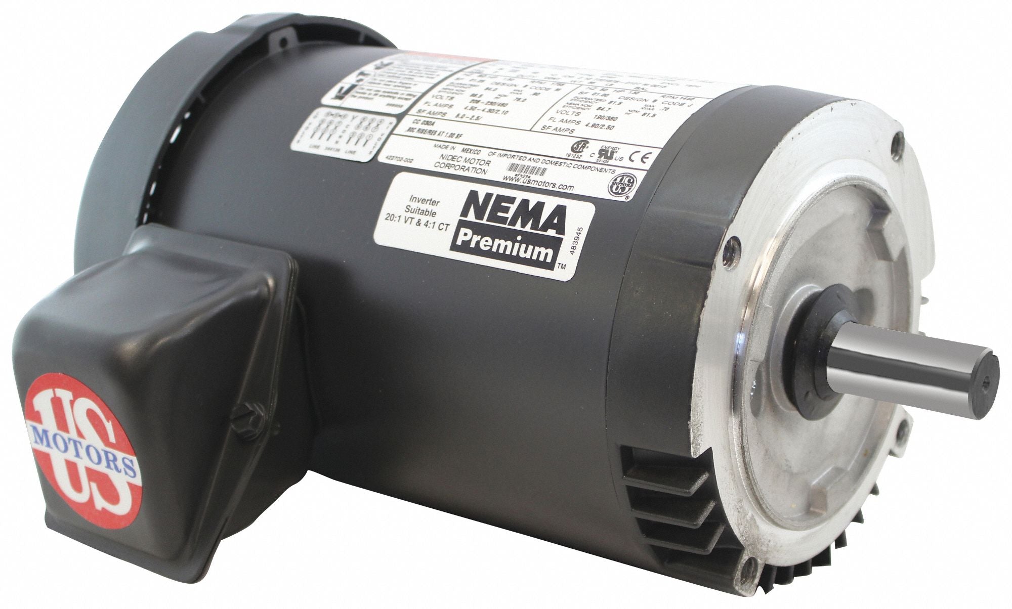 US Motors U3E1GF - 3 CV - TEFC - 3490 tr/min