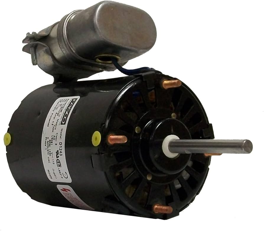 FASCO D1243 Moteur 1/20hp 115v 1550tr/min 1ph 60hz Arbre 5/16" Cadre 3.3"