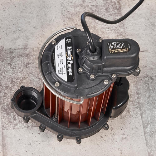 237LP Pompe de puisard 115V 1/3HP 1PH 45 GPM 20' TDH 10' cordon