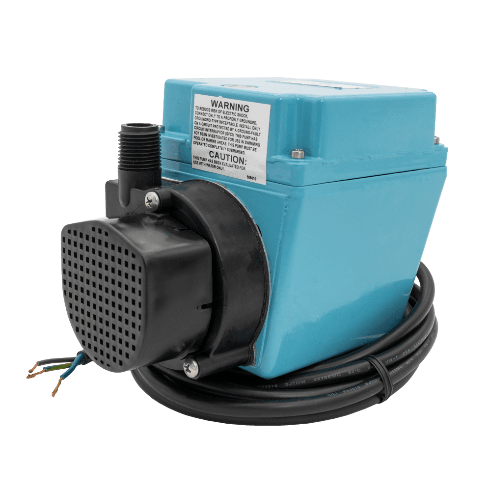 LITTLE GIANT 4E34NT Submersible Pump, 1/12 HP, 115V, 710 GPH, 23.1' Head, 1/2" MNPT
