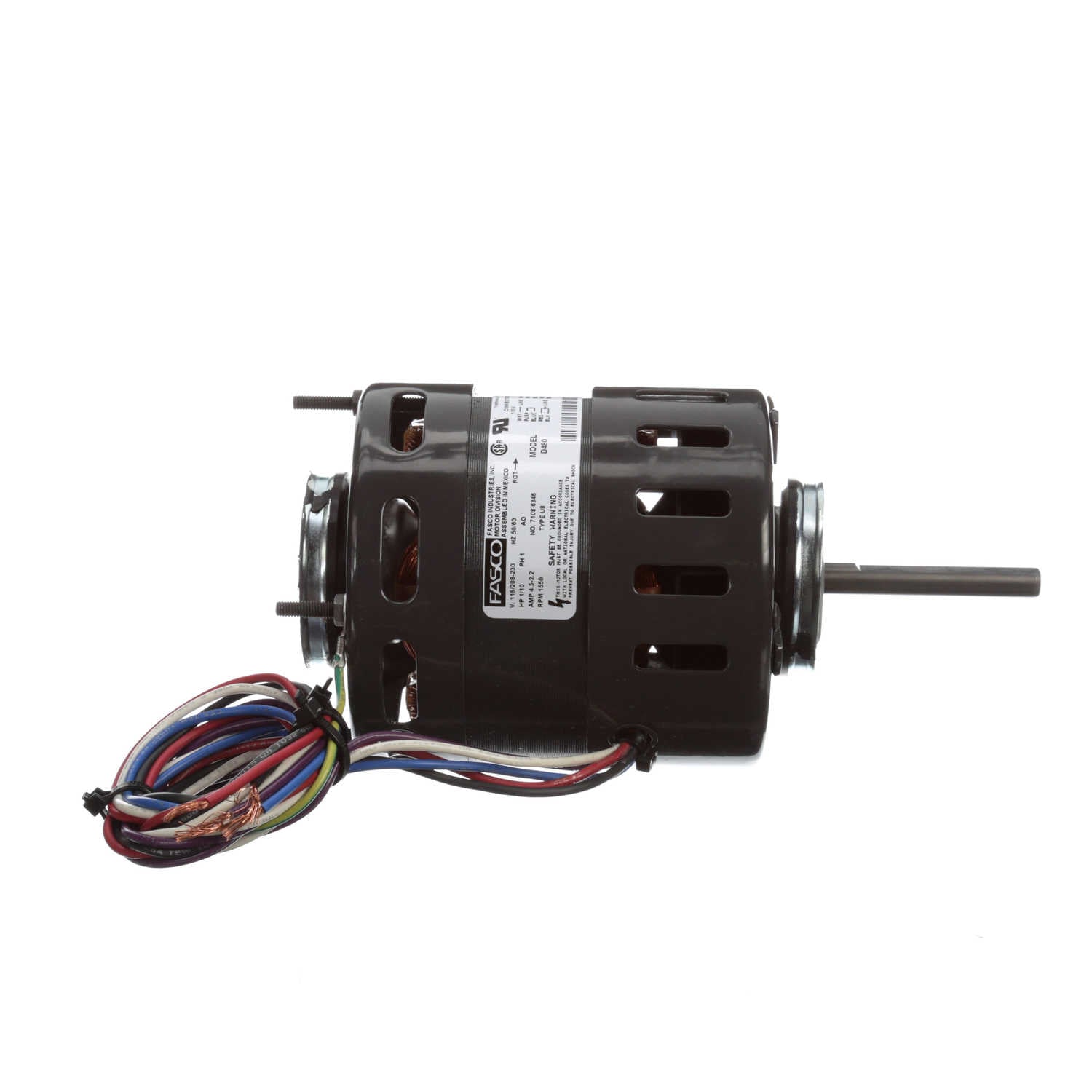 Fasco D480 1/10 HP 1550 RPM 115/208-230 Volts Refrigeration Fan Motor