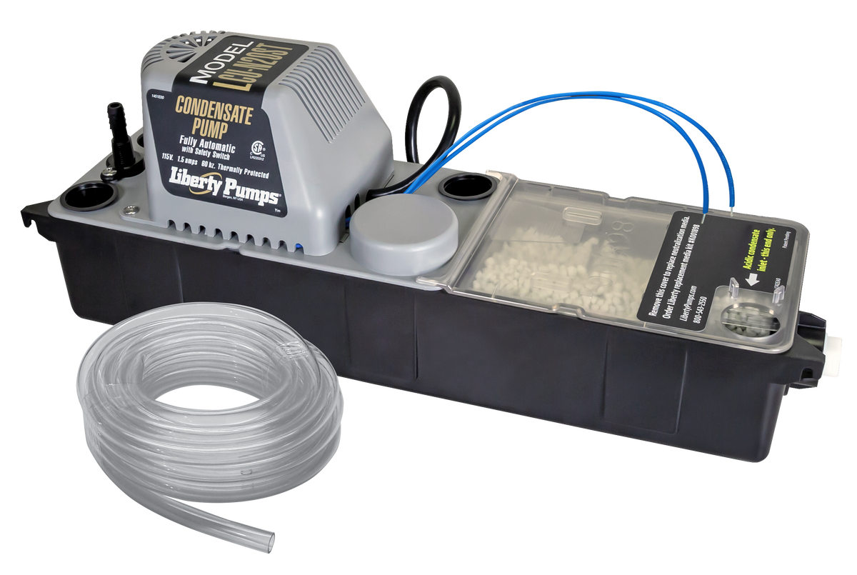 LIBERTY PUMPS LCU-N20ST Neutralizing Condensate Pump, 1/30HP, 115V, 20' Lift, 110 GPH
