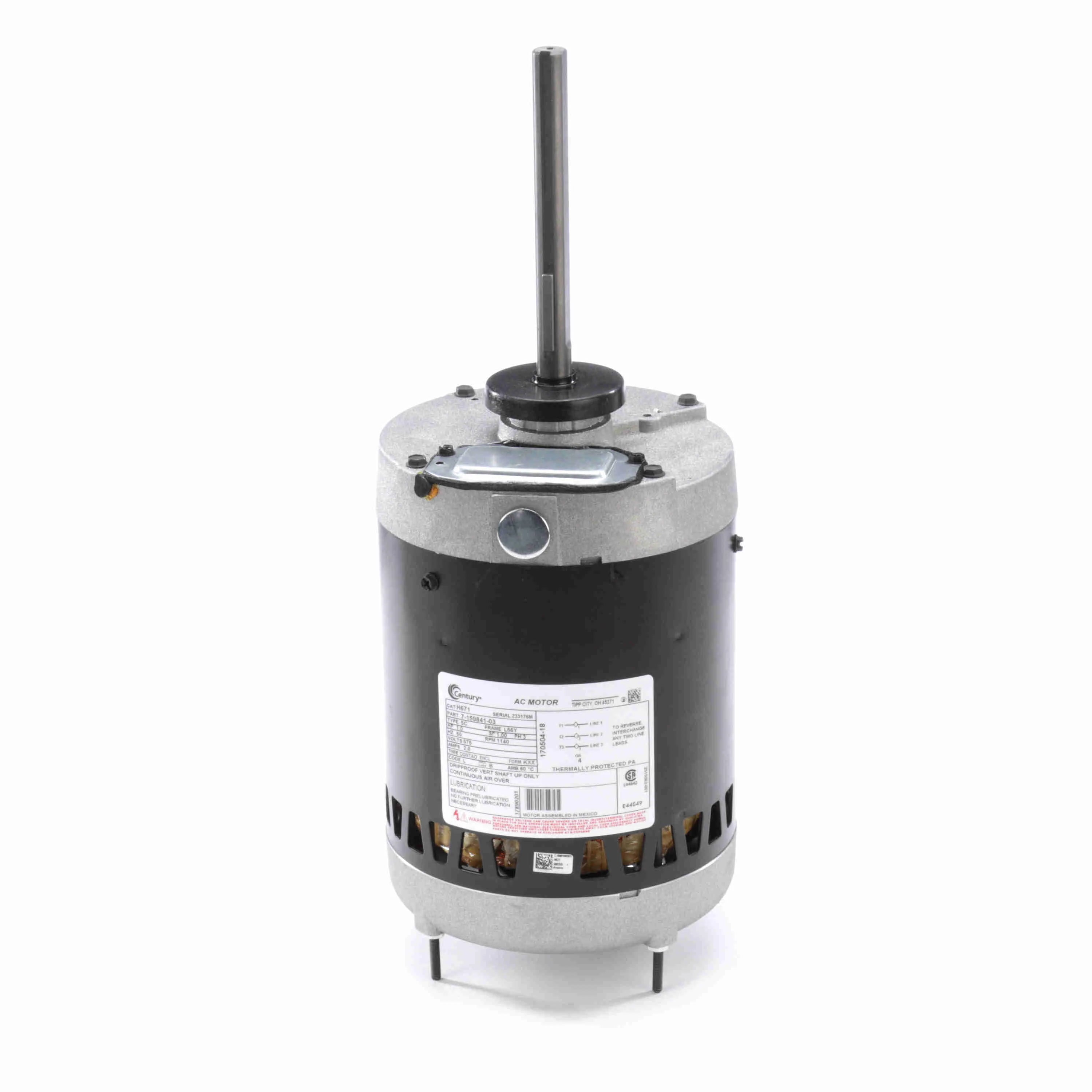 Century H671 Condenser Fan Motor