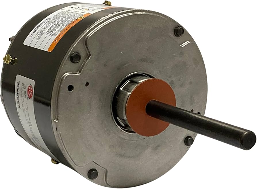 1/2 HP - Open - 1075 RPM 575vac Frame 48 7.5mfd Commercial Condenser Fan 5.6" Dia. Open Drip Proof Automatic Thermal Overload Protector Band Mount With Drip Shield