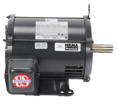 Moteur US Motors D5P2D 5 CV ODP 1765 tr/min 3 phases