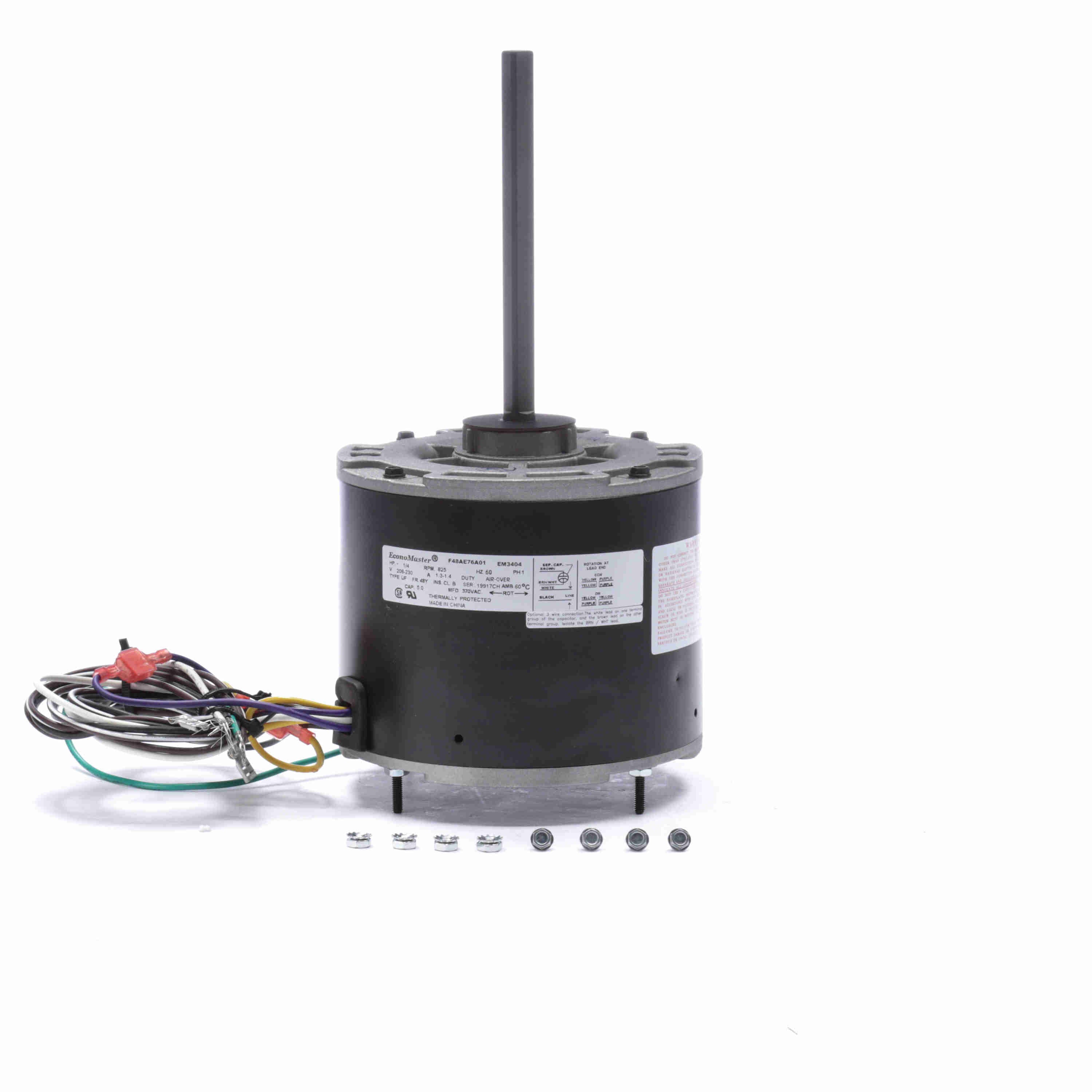 Regal Rexnord - EM3404F Genteq 208-230 V 60 Hz 825 tr/min Moteur réversible 1/4 CV