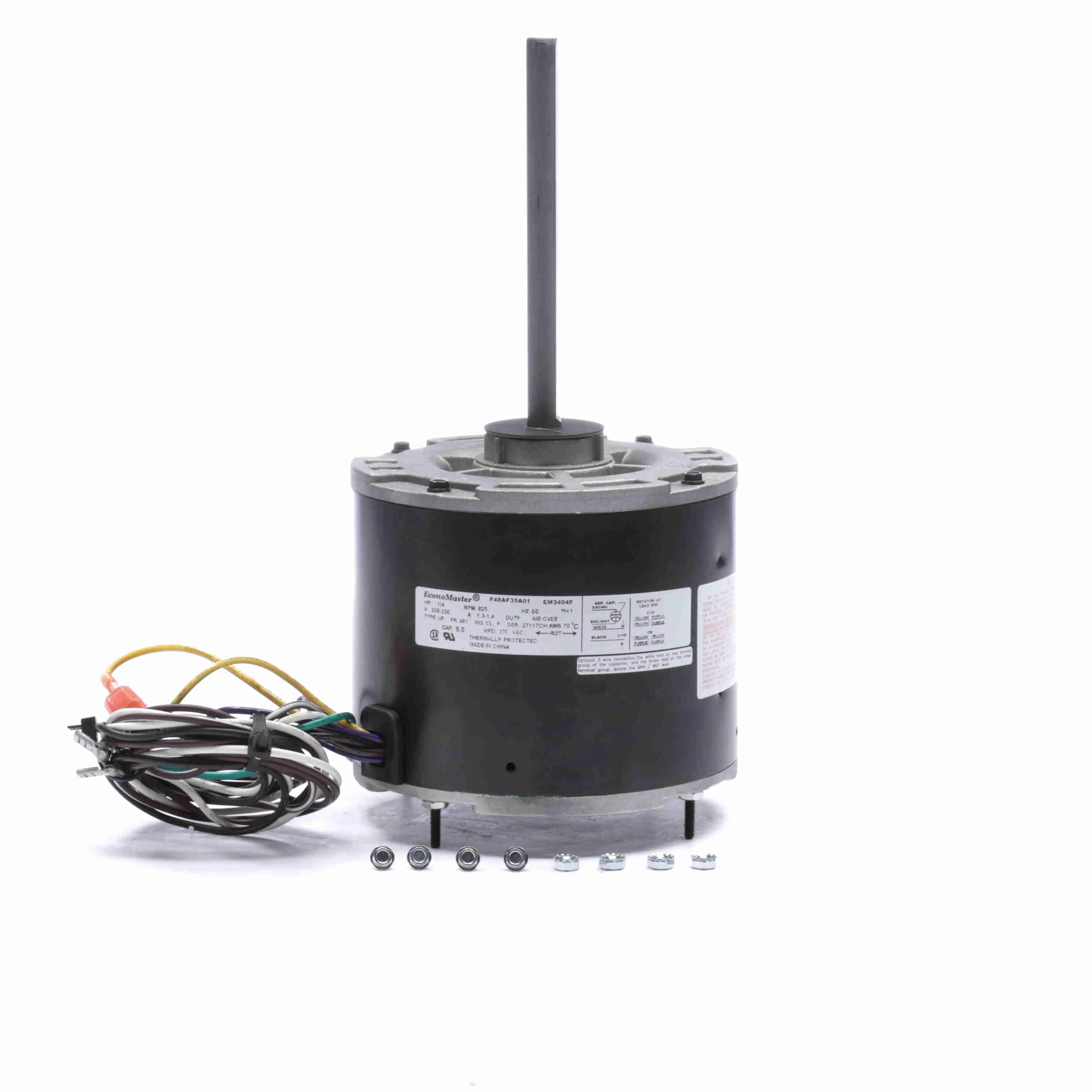 Regal Rexnord - Genteq EM3404F 208-230 V 60 Hz 825 RPM 1/4 HP Reversible Motor