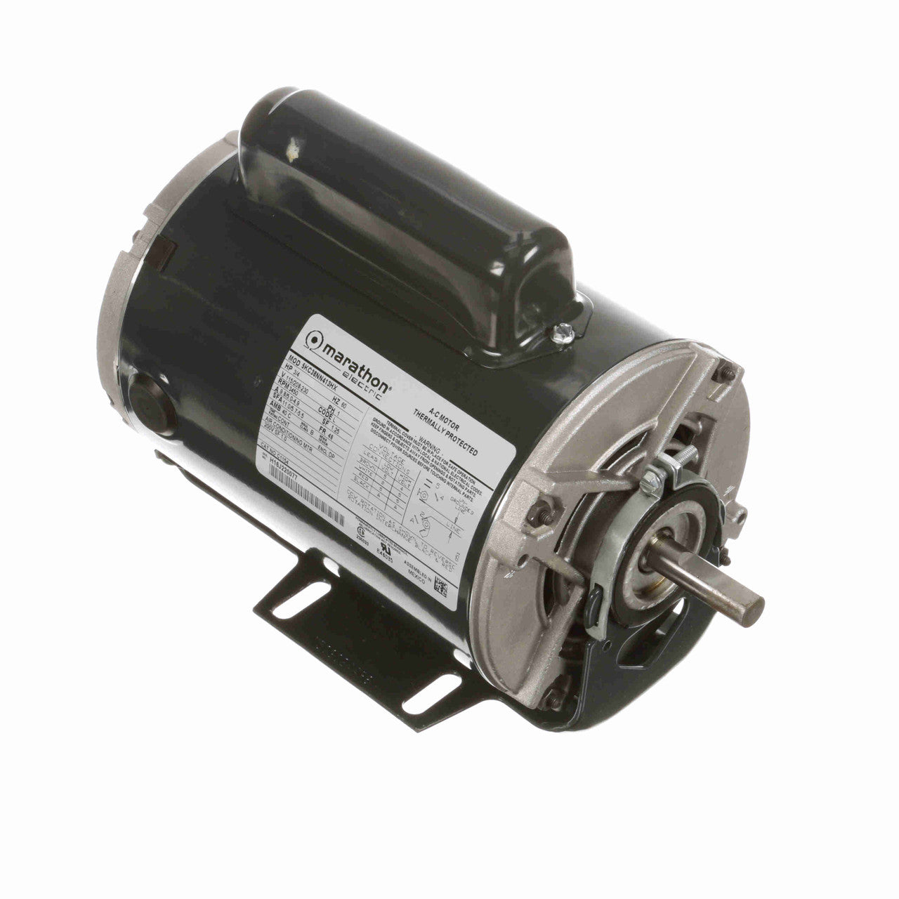 Moteur Marathon C1156 3/4CV 1 Phase Usage Général