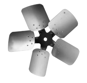 LAU 60560901 Fan Blade: 20", 5-Blade, 27° Pitch, CW, Aluminum, Interchangeable Hub