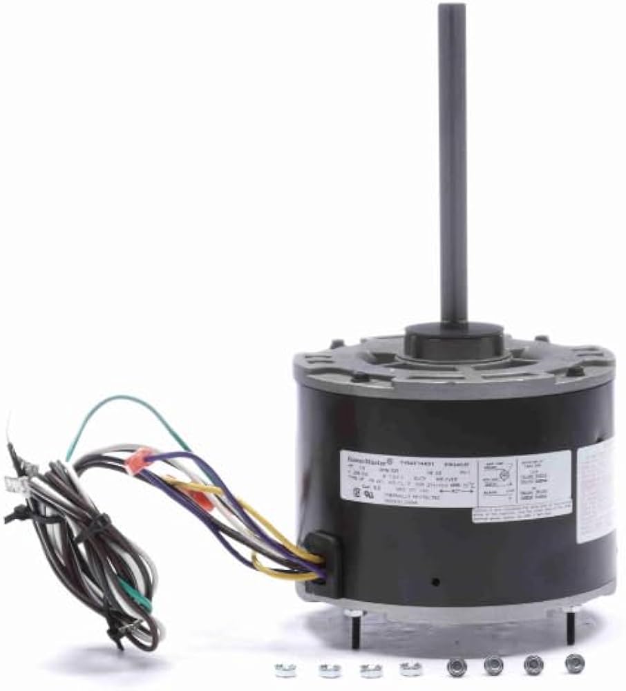Moteur de condenseur Genteq 3727 1/6 CV 1075 tr/min 208-230V 48 TEAO