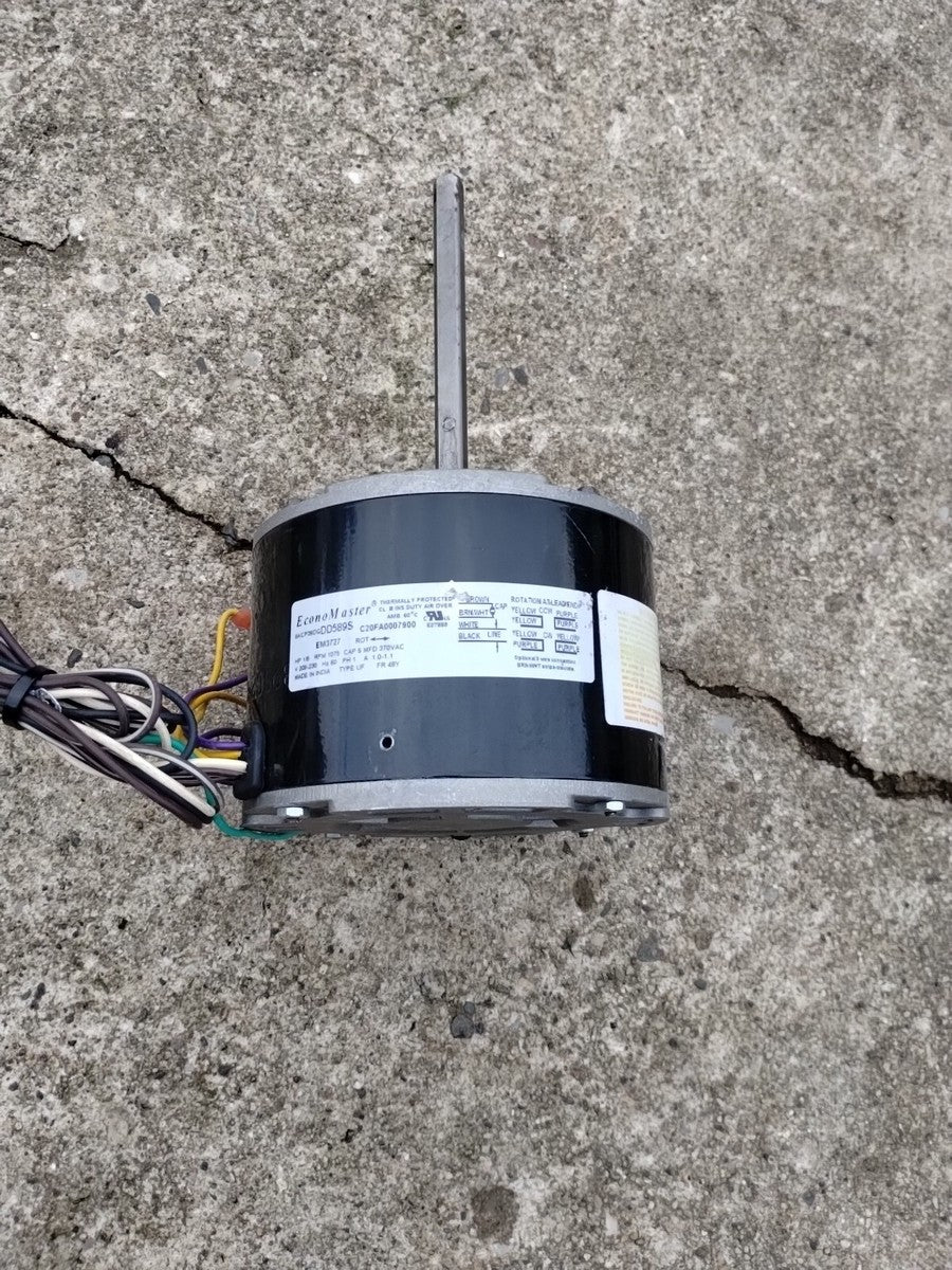 Genteq 3727 1/6 HP 1075 RPM 208-230V 48 TEAO Condenser Motor