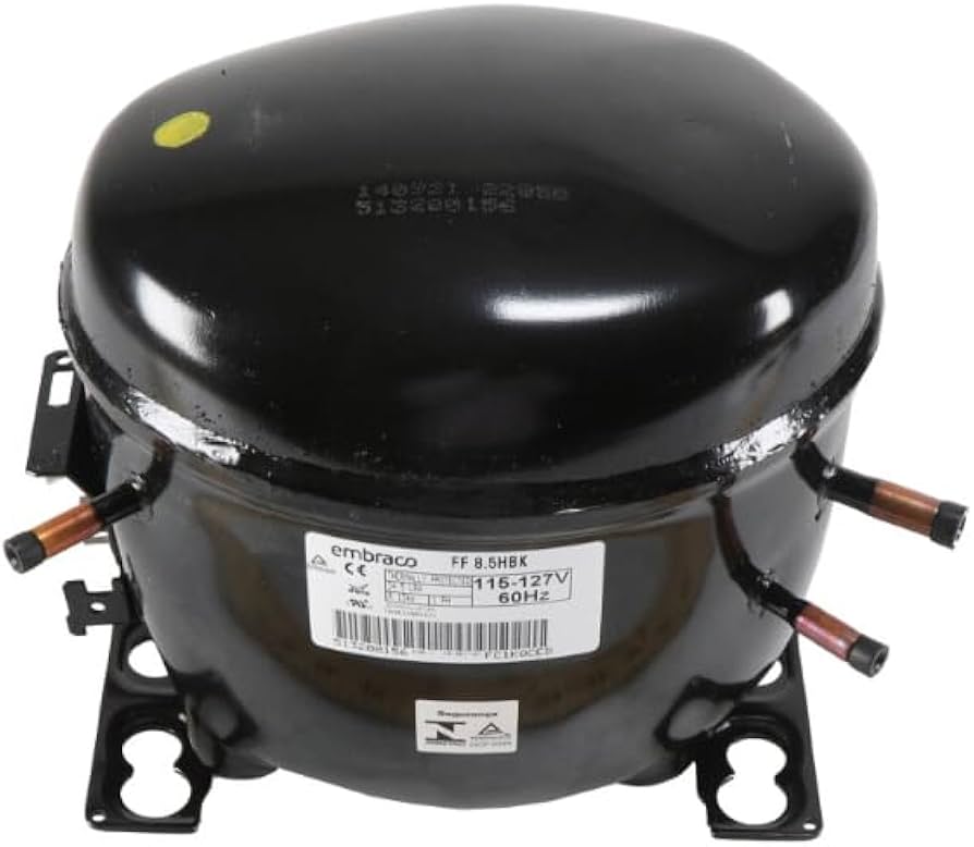 EMBRACO FF8.5HBK1-CAP Compresseur, 1/4HP, 115V, 1PH, R-134a, L/M/HBP