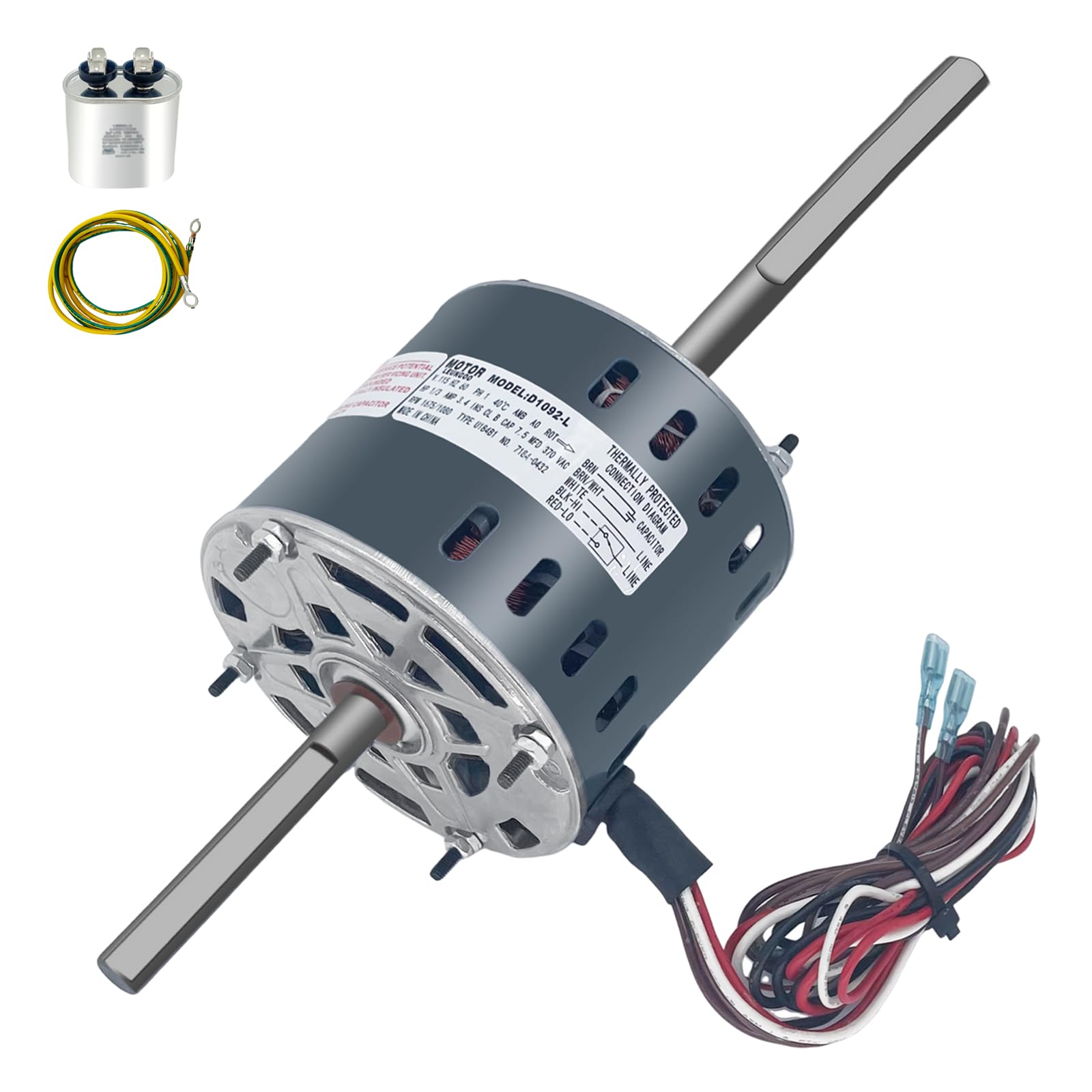 RBC Regal Beloit Canada D1092A Moteur OAO 1/3HP 115V 1675RPM 2-Vit. Cadre 42 3.4A