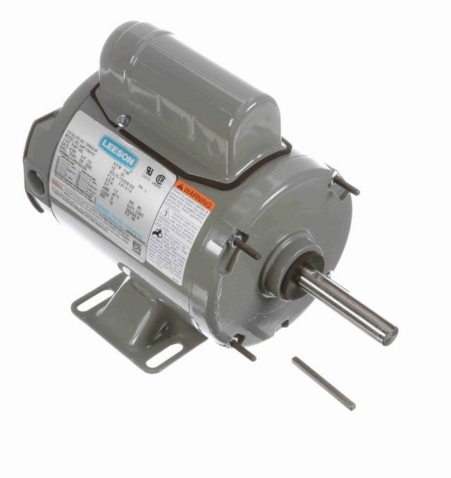LEESON 100604 Motor, 1/3HP, 1140 RPM, 115/230V, 1PH, 56Z Frame, 5/8" Shaft, TENV