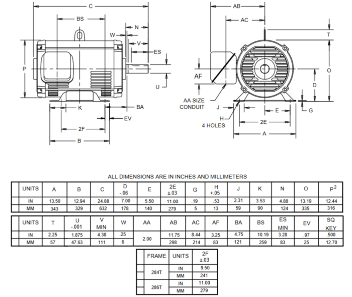 US Motors D30P2G - 30 CV - ODP - 1775 tr/min