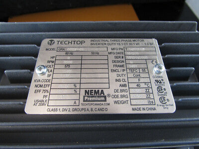 Moteurs Électriques TECHTOP GRA0022F-01