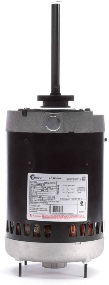 Century A.o. Smith 1-1/2hp 1140 RPM 575v Fr 56y ..2.2 A Ballbearing Marathon
