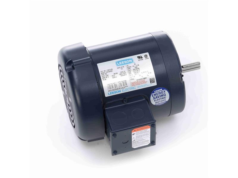 LEESON 110313 3/4hp 3450rpm 208-230/460V 3ph 56 Frame TEFC Motor