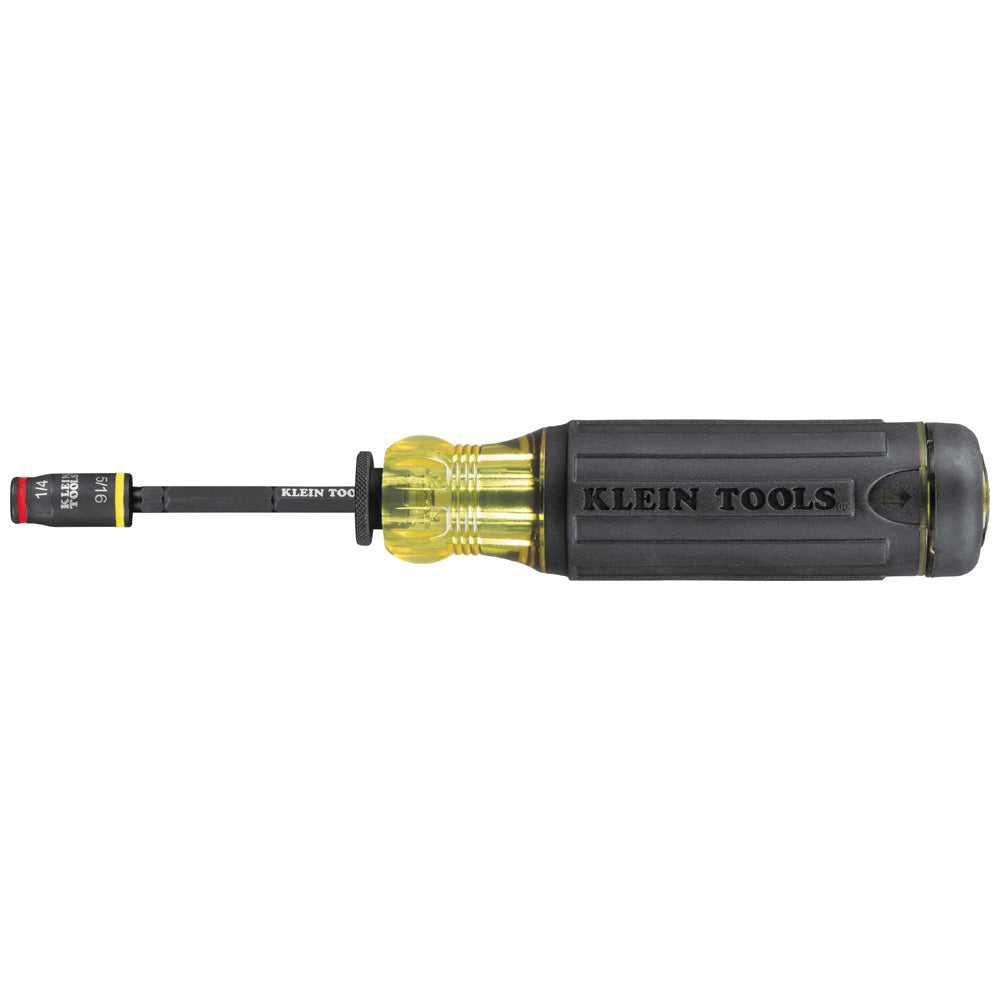 Klein Tools 32304 14-in-1 HVAC Adjustable-Length Impact Screwdriver with Flip Socket