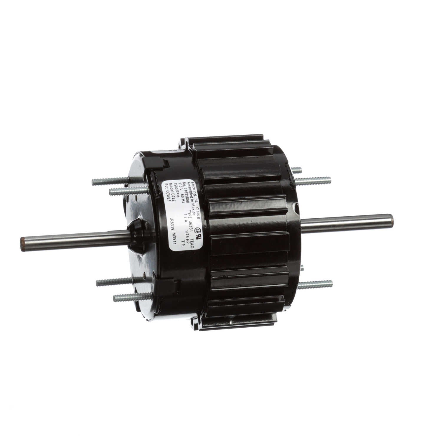Moteur de ventilateur de surpresseur Fasco D222