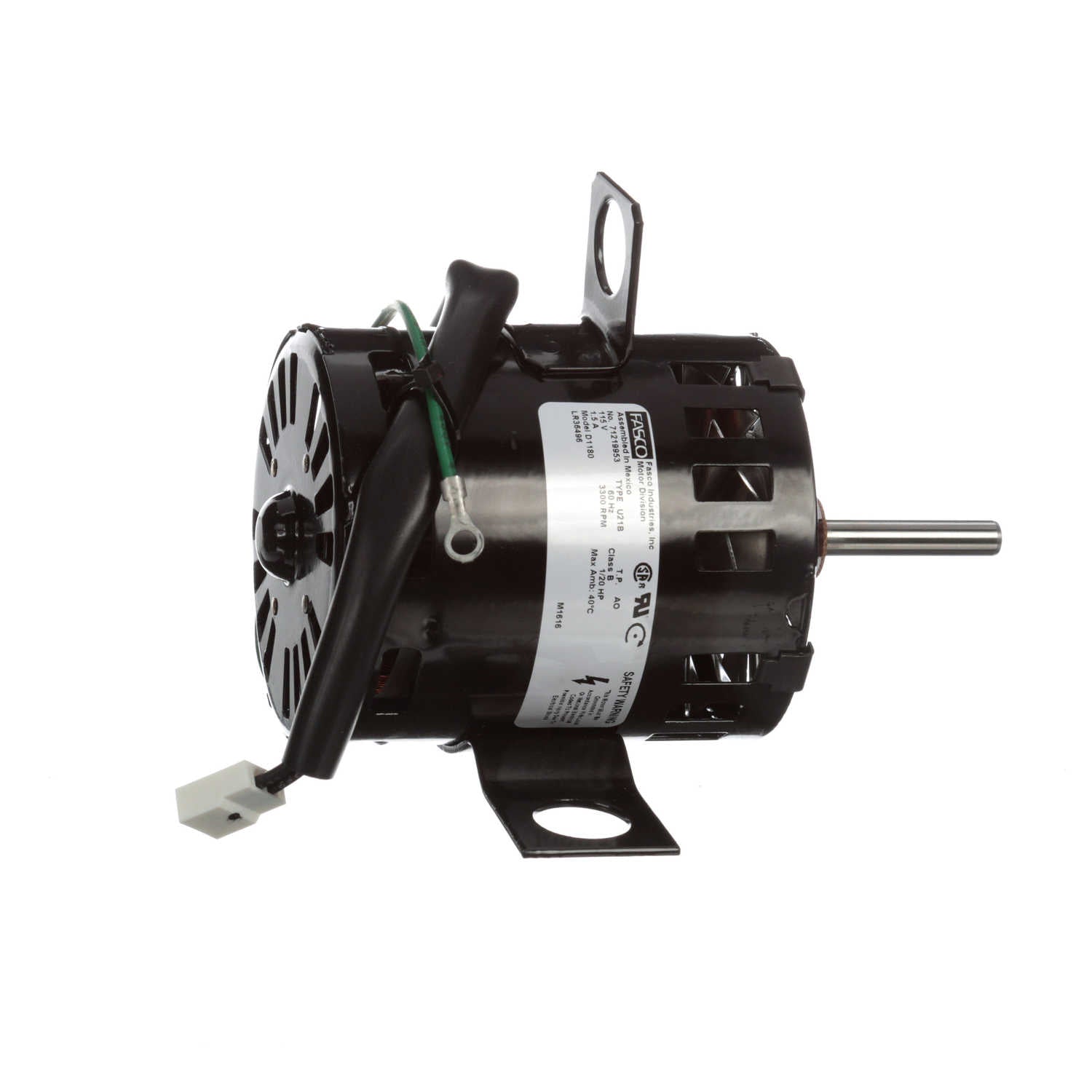 Moteur de ventilateur d'appoint Fasco D1180 1/20 CV 3300 tr/min 115V