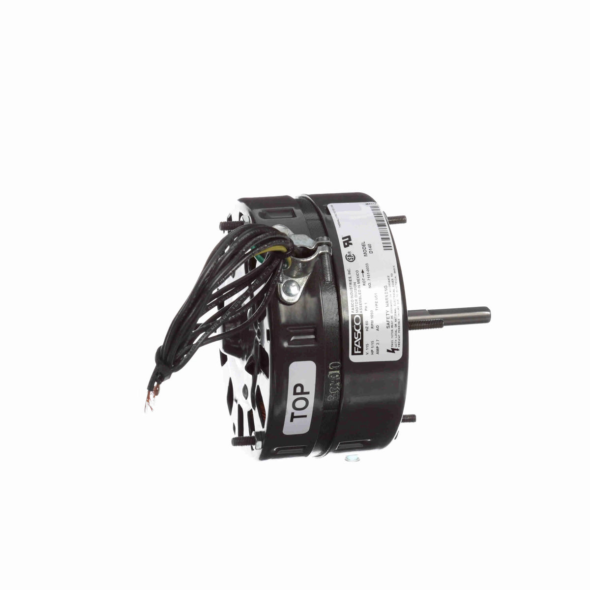Motor Rbc RBC REGAL BELOIT CANADA D140 OAO Motor, 1/15 HP, 115V, 1050 RPM, 1 Ph ...