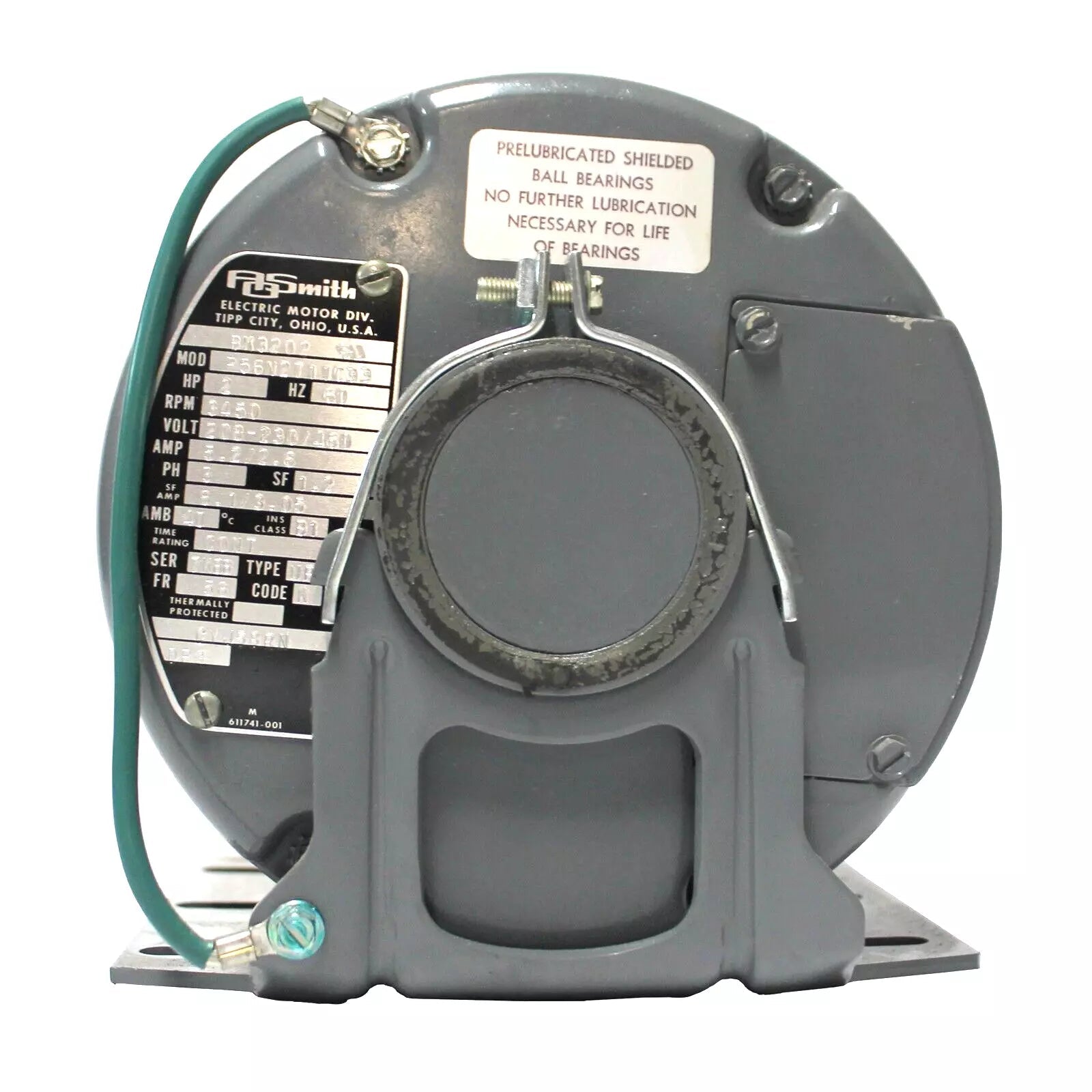 AO Smith 5BK3202 2HP 3Phase 2Pole 56H Frame Open Motor