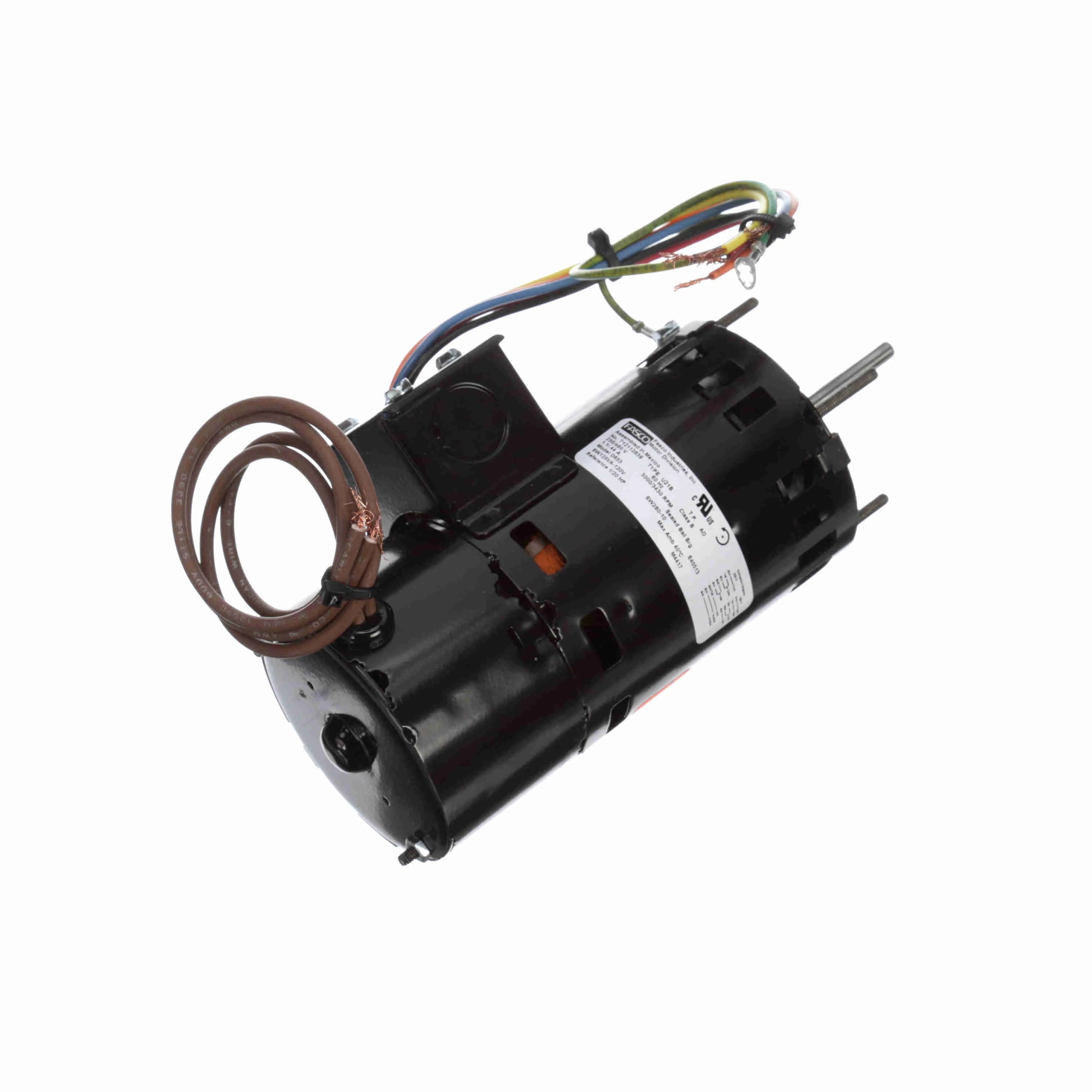 Moteur de ventilateur d'extraction Fasco D653 à pôle ombragé, diamètre 3,3 pouces, remplacement OEM Rheem/Ruud - D653