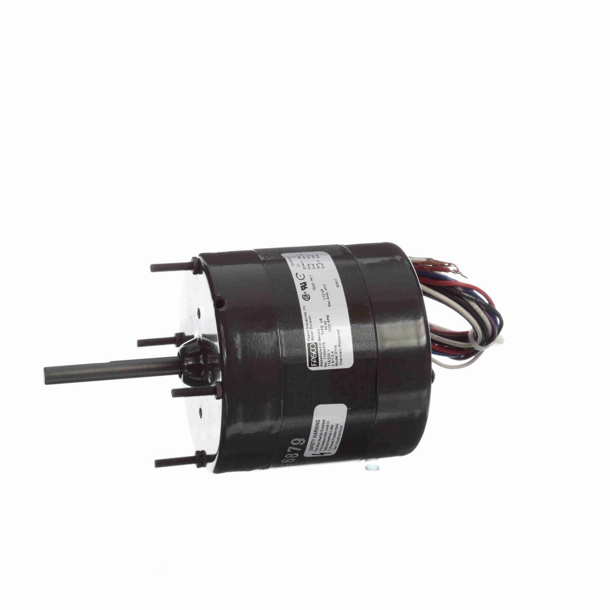 Moteur d'unité de ventilo-convecteur Fasco D114 1/12 CV 1550 tr/min 115/230 Volts