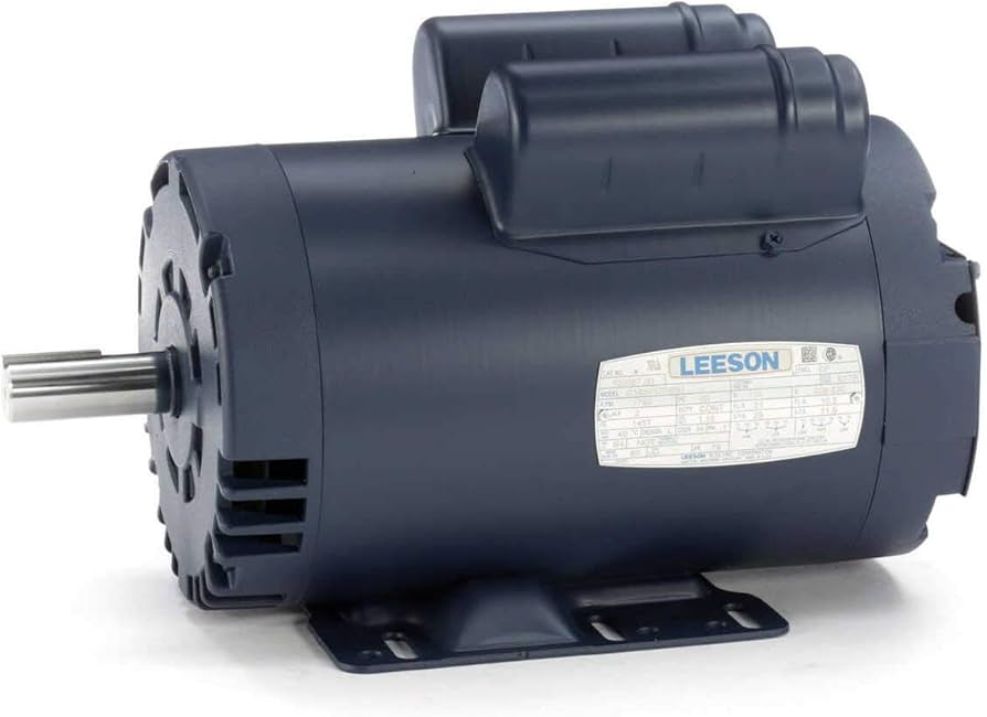 Moteur Leeson 3/4CV 1800 tr/min 575V 3PH 60Hz 56C corps rond TEFC