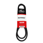 Courroie d'accessoires Gates AX49 - Courroie trapézoïdale crantée moulée section classique Tri-Power