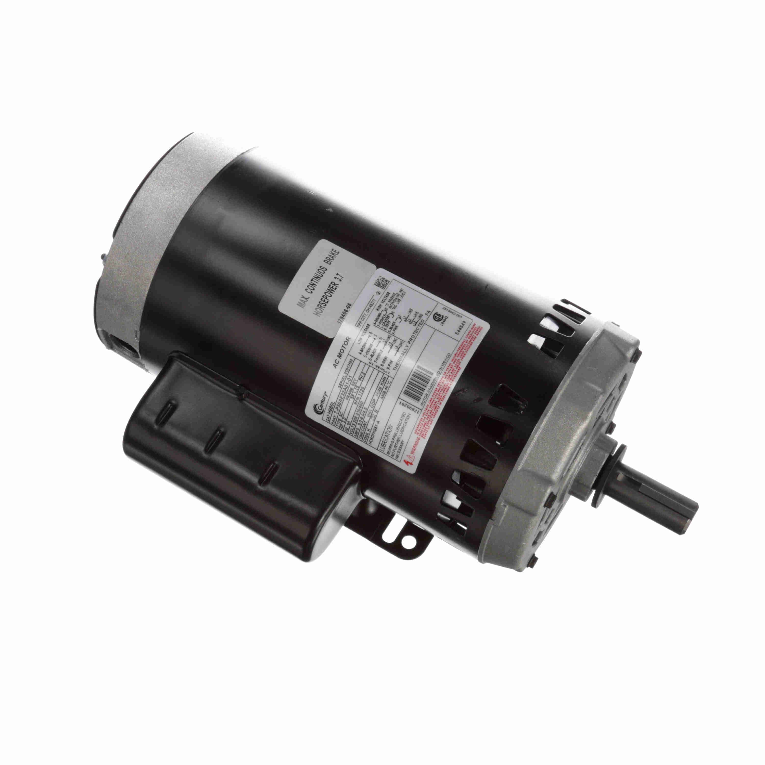 H980L Century Carrier (HD60FK651) Electric Motor 3 HP 1725 RPM 208-230/460V
