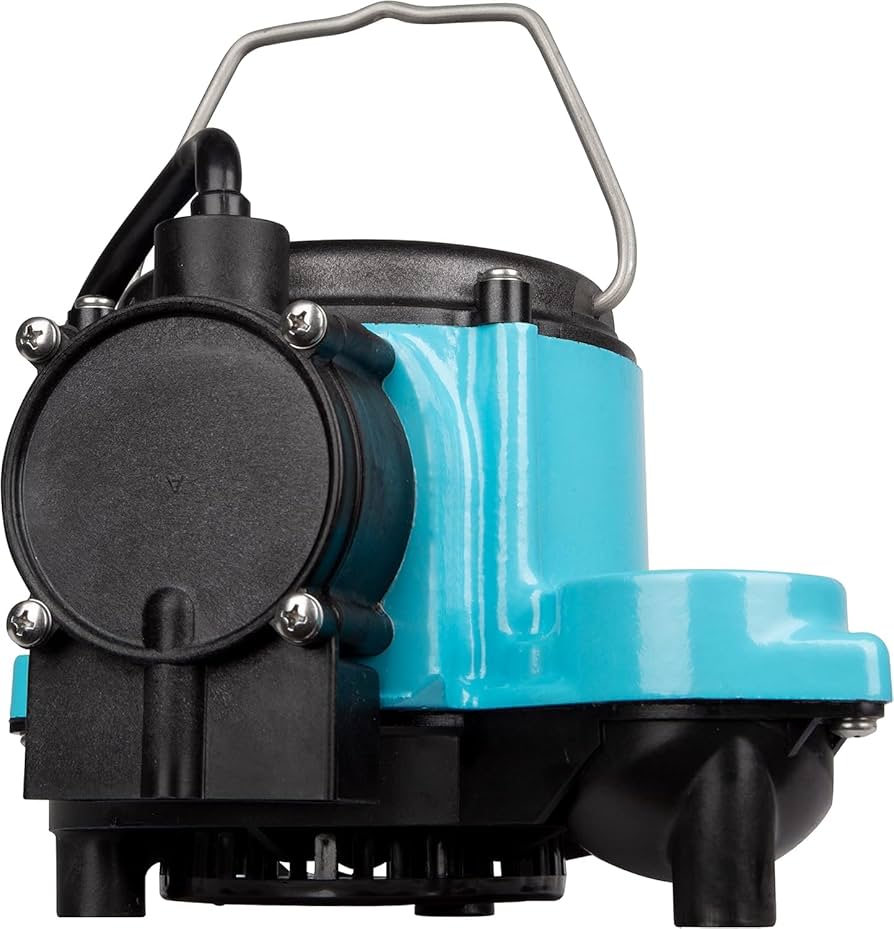 LITTLE GIANT 6-CIA Pump: 1/3 HP, 115V, 46 GPM, 18' Head, 1-1/2" NPT, Auto Float