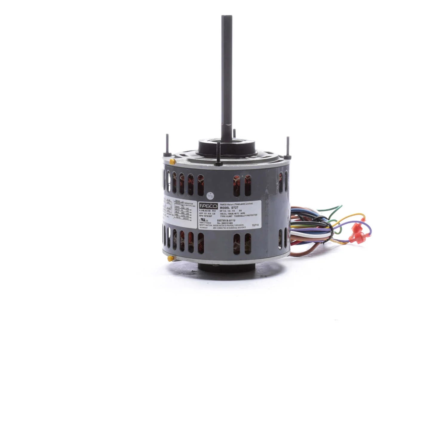 Moteur de ventilateur à entraînement direct Fasco D727 de 5,6 pouces, de 1/3 à 1/5 cheval-vapeur