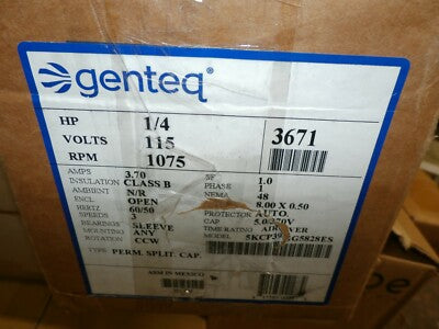Genteq 3671 Direct Drive Blower Motor