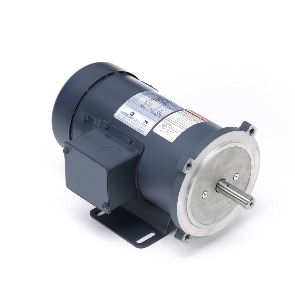 LEESON 098000 1/2HP 90VDC 1750RPM TEFC Motor, 56C Frame, 5/8" Shaft