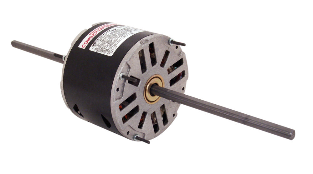 US Motors NA1026 Fan Motor Double Shaft 1/4 HP 1075 RPM 230/1 VAC 5 MFD x 370 VAC