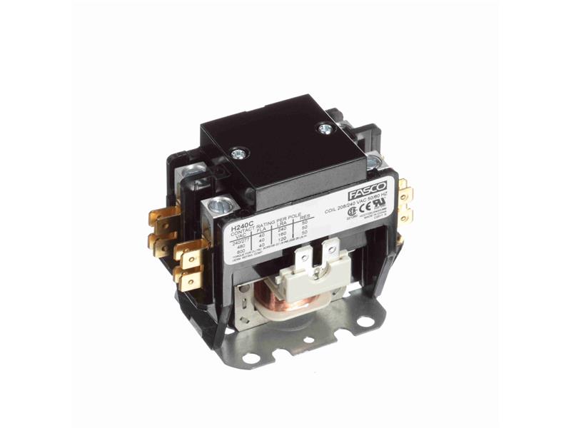 *h240b* Dp Contacteur 2pole 120vac Coil 40amp