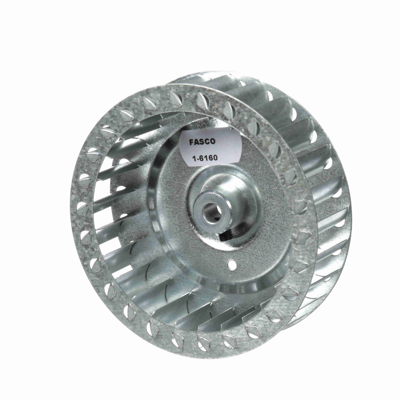 Fasco 1-6160 Blower Wheel Single Inlet 4-17/32" Diameter 1-1/4" Width Clockwise Rotation 5/16" Bore 6300 RPM