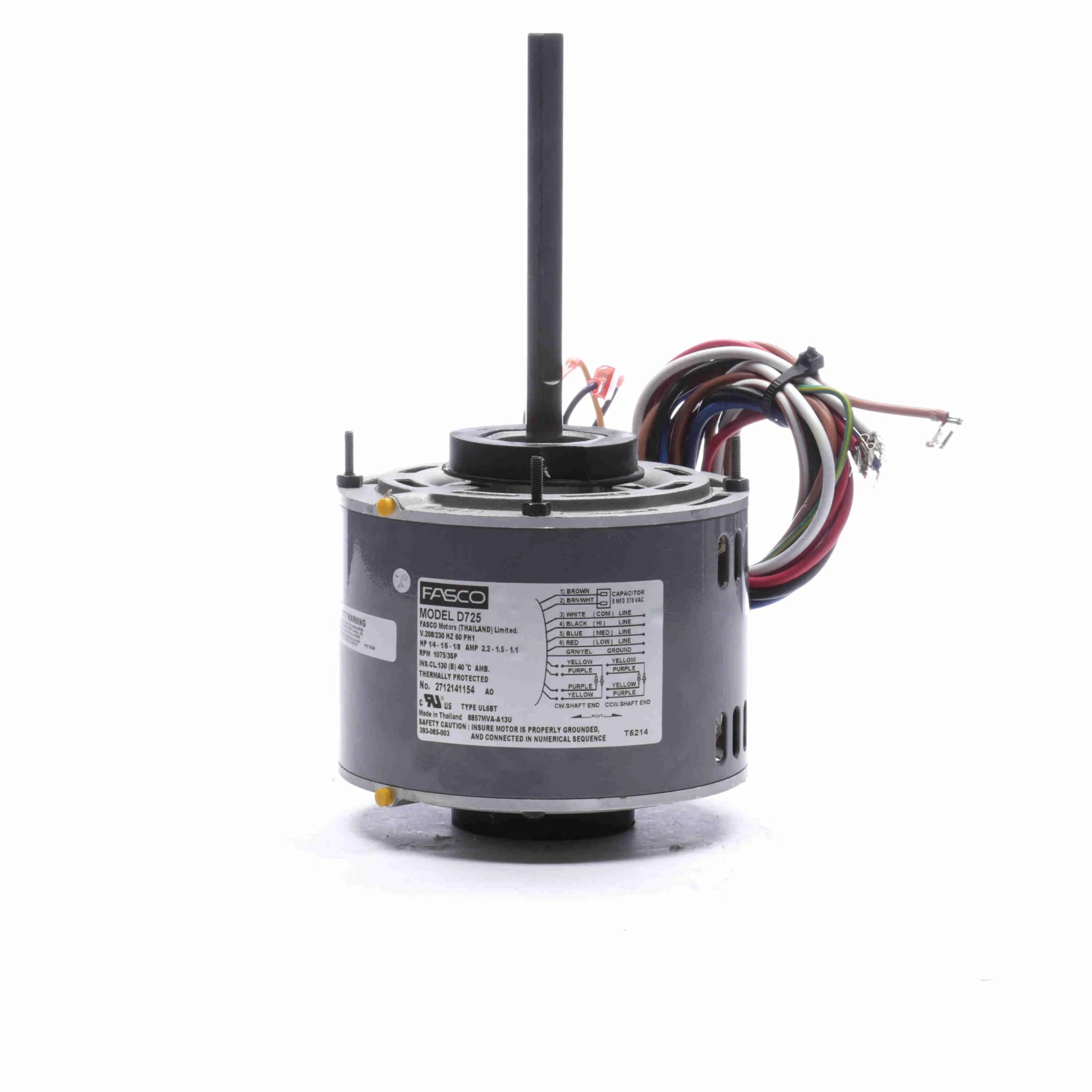 Moteur de ventilateur de condenseur Fasco D742