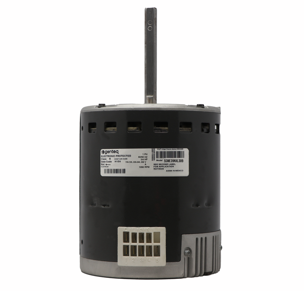 Genteq 3993 PSC (Permanent Split Capacitor) 5.6" Diameter Direct Drive Furnace and Air Conditioning Motor - 3993