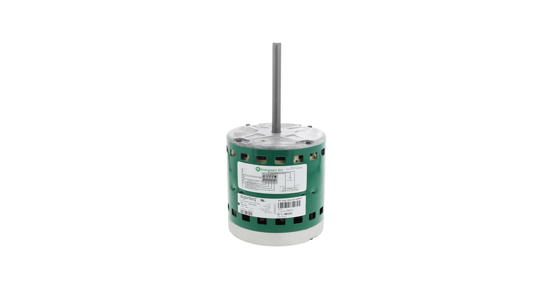 Moteur Genteq 3993 PSC (Condensateur Permanent Séparé) 5,6" à entraînement direct pour fournaise et climatiseur - 3993