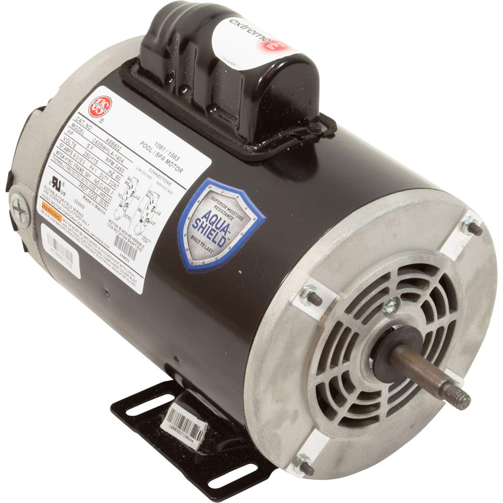 US Motors NA1074 - 0,75 CV - ODP - 1625 tr/min