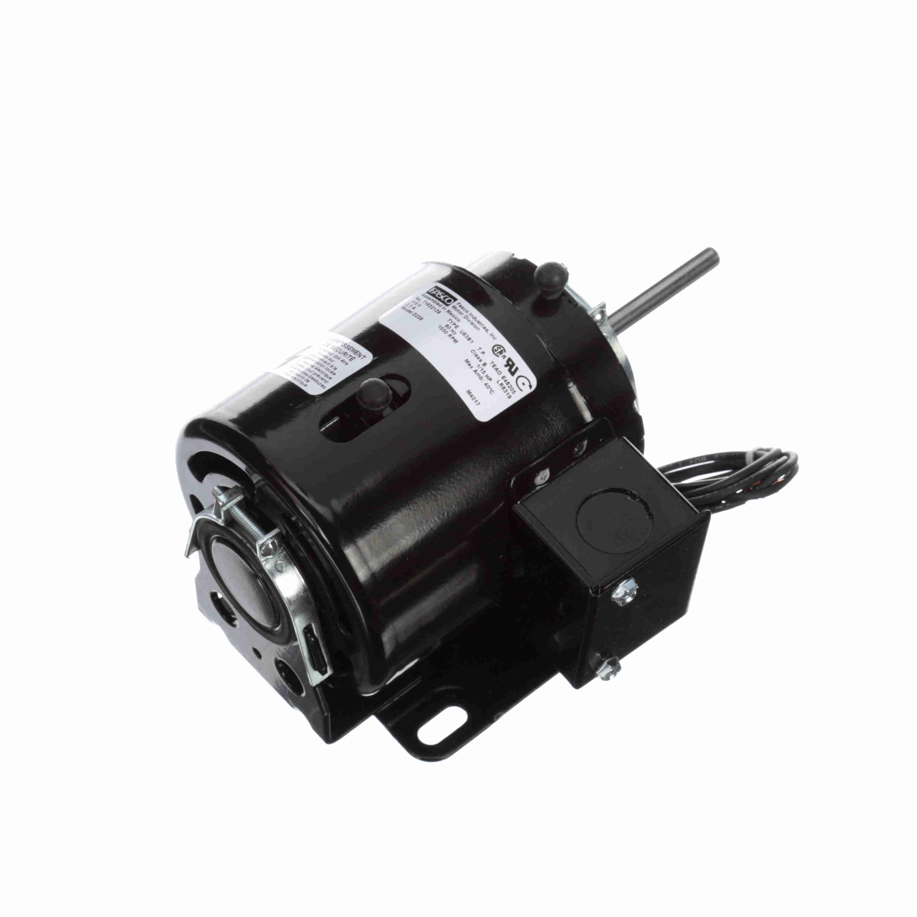 Moteur Fasco D238, 1/15 CV, 1500 tr/min, 115 V, 1 phase