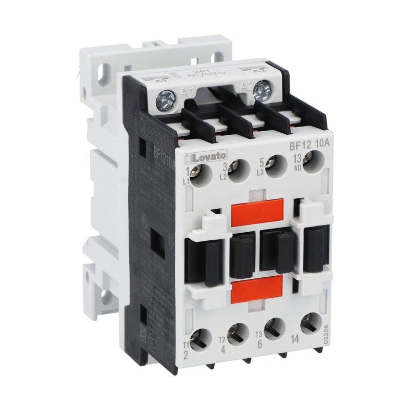Lovato Contacteur 28a Tripolaire + 1 Contacte Aux N/o - Bobine 120vac 60hz (1hp 120vac) - (2hp 240vac 1ph) - (5hp 200-240v 3ph) - (7.55hp 480vac 3ph) - (10hp 600vac 3ph) 35mm Din Rail