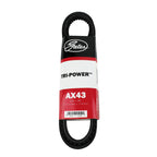 Courroie trapézoïdale Gates AX43 Tri-Power moulée à encoches