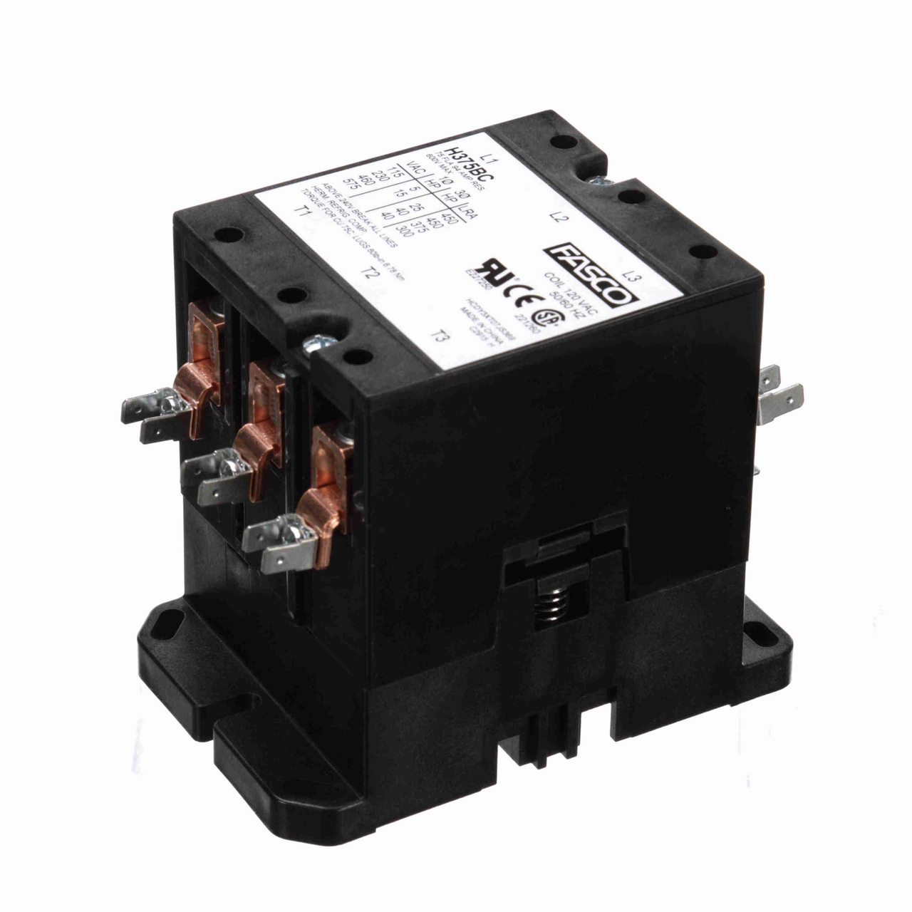 Contactor 3 Pole 75a 120vac Coil